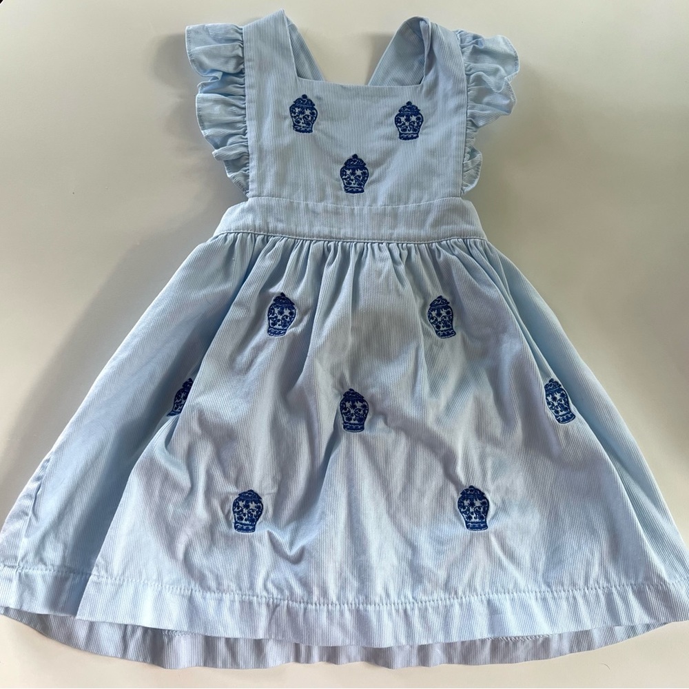 Ruth & Ralph Ginger Jars Pinafore Dress 2T EUC